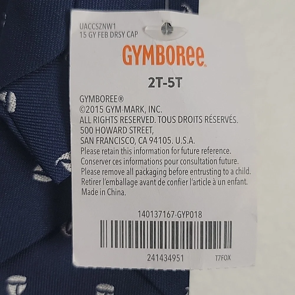 NWT Nautica Gymboree Navy Blue Sailboat Tie Boys 2T-5T